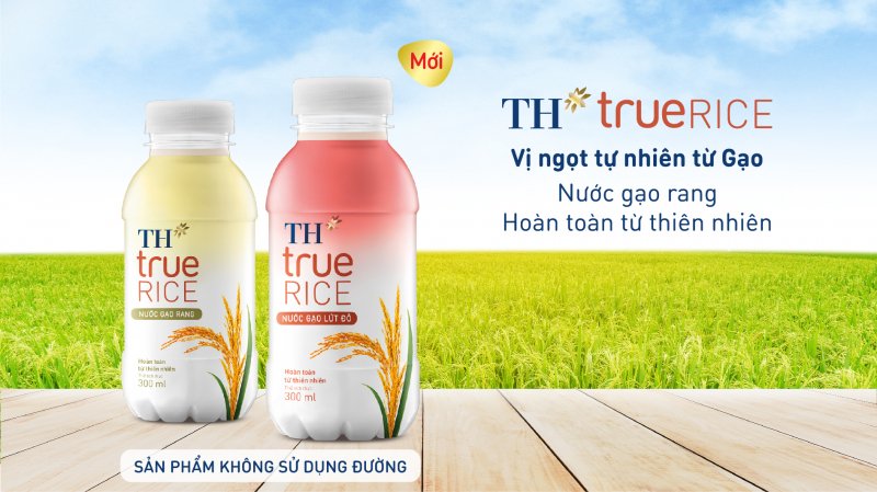 Bộ đôi sản phẩm Nước gạo TH true RICE