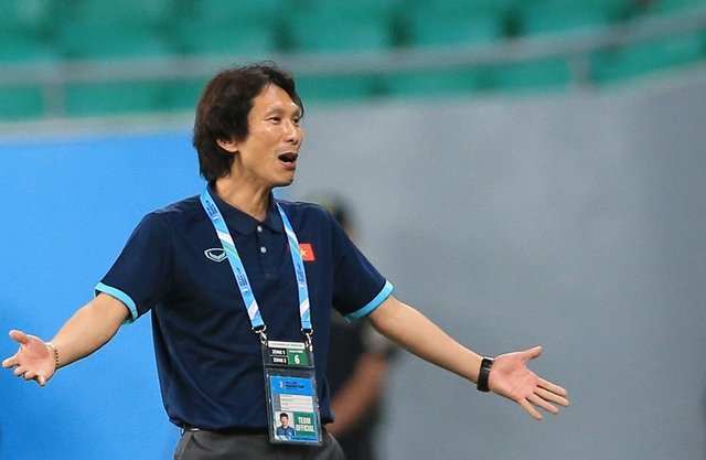  HLV Gong Oh Kyun cho rằng các học trò đang làm tốt thứ bóng đá mà ông mang đến cho U23 Việt Nam. Ảnh VFF