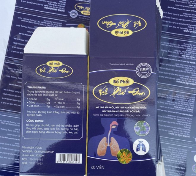  Bao bì thực phẩm chức năng giả