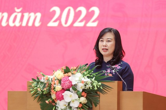  Bộ trưởng Bộ Y tế Đào Hồng Lan cho biết ngành sẽ tập trung bảo vệ thành quả phòng chống dịch COVID-19 và các dịch bệnh khác (Ảnh: VGP/Nhật Bắc)