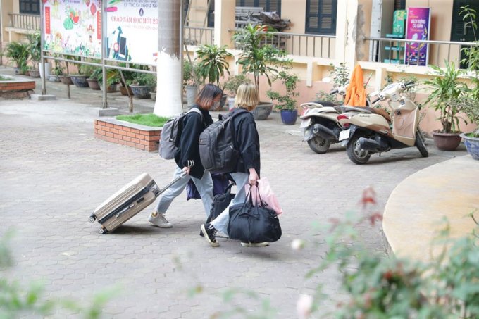 Tại Hà Nội, sinh viên một số trường đại học cũng bắt đầu đi học sau đợt nghỉ kéo dài. Ảnh VNU.