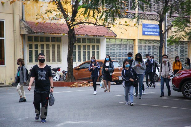 Một số trường Đại học đã chính thức cho sinh viên nghỉ thêm ít nhất 1-2 tuần hoặc lùi lịch sang tháng 4 như: Đại học Xây dựng Hà Nội, Đại học Kinh tế Quốc dân, Đại học Luật Hà Nội, Học viện Tài chính... (Ảnh: Minh Sơn/Vietnam+).