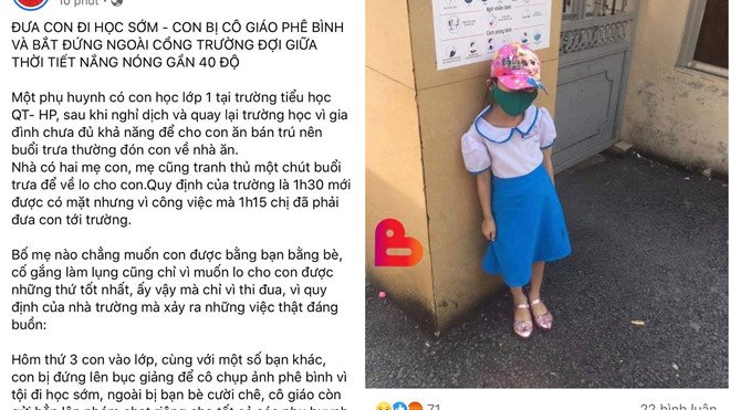 Thông tin được đăng tải trên MXH.