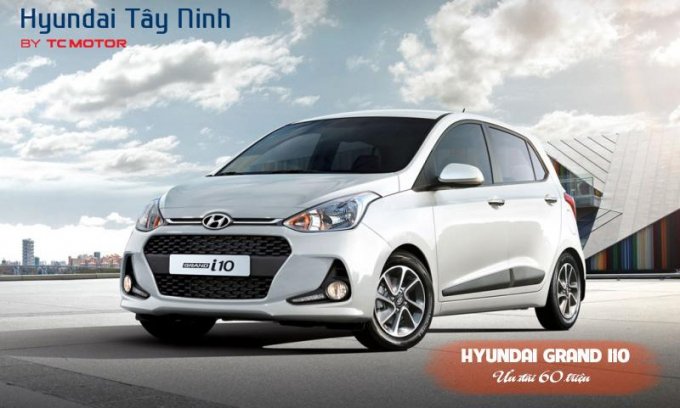 Hyundai Grand i10 là mẫu xe đô thị dẫn đầu phân khúc hạng A, nằm trong top 5 những mẫu bán chạy nhất thị trường ô tô Việt Nam. Xe sở hữu thiết kế bắt mắt, hiện đại, trẻ trung.