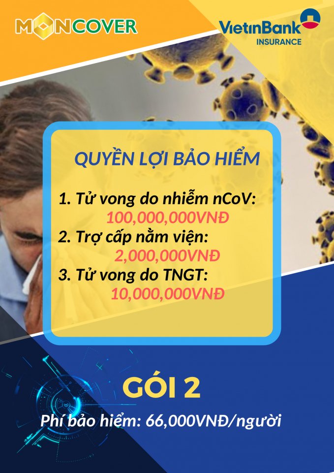 Một trong những gói bảo hiểm Corona của Bảo hiểm Vietinbank.