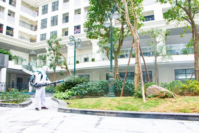 Sunshine Garden cũng tích cực các biện pháp phòng chống dịch bệnh Corona.