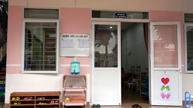 Lớp học nơi xảy ra sự việc. Ảnh: Công an Nhân dân