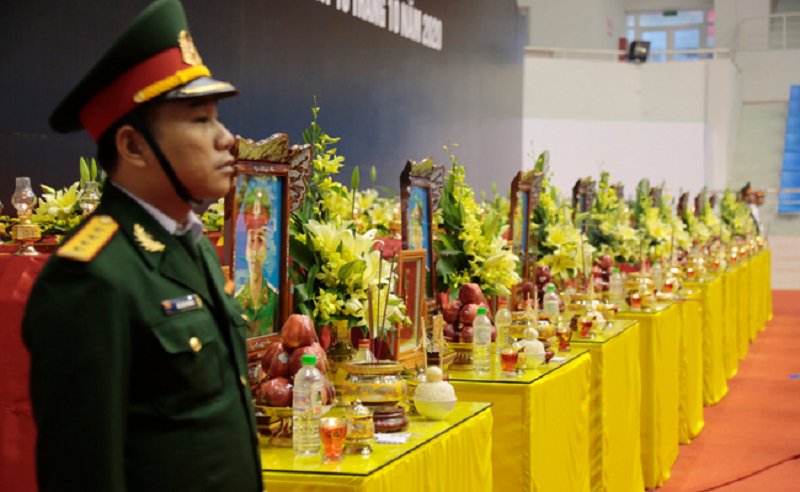 Anh linh 22 cán bộ chiến sĩ.