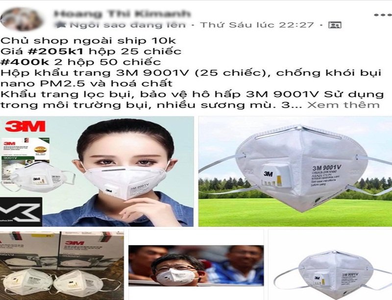 Các loại khẩu trang ngoại đang được săn lùng trên mạng.