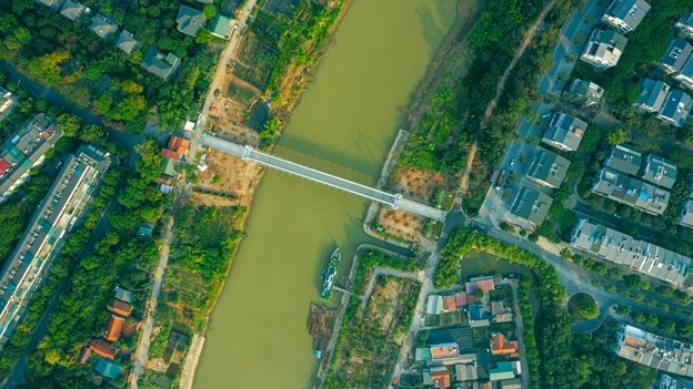 Cầu Bông Lau đẹp tựa như phiên bản thu nhỏ của cầu Golden Gate ở Mỹ