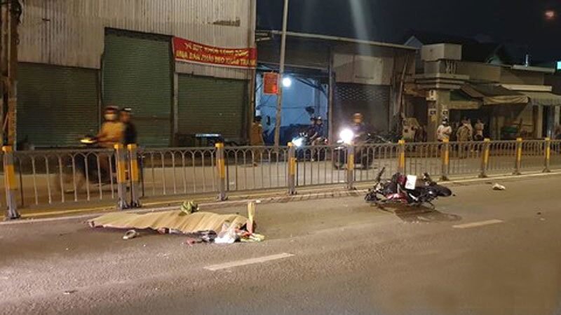 Hiện trường vụ tai nạn - Ảnh: Đoàn Dự