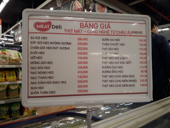 Bảng giá heo hơi ghi nhận ngày 5/4 - ảnh Tuổi trẻ.