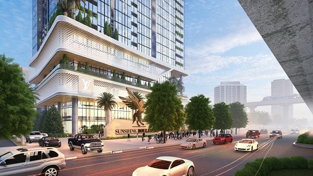 Sunshine Boulevard tọa lạc tại vị trí đắc địa, giao điểm 4 tầng giao thông tại quận Thanh Xuân.