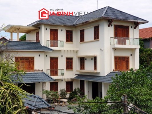 Ngôi nhà 3 tầng trên diện tích 700m2 của gia đình ông Đoan