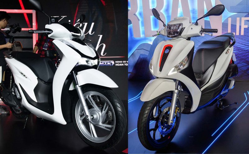 Honda SH nhiều tính năng hơn, Piaggio Medley nhỉnh hơn về sự tiện dụng