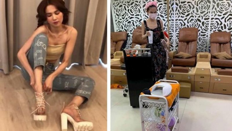 Ngọc Trinh lộ vòng một lép kẹp .