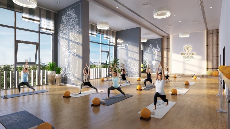 Phòng tập yoga đem đến một không gian thanh tịnh và an yên cho tâm hồn  