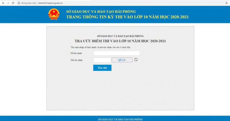 Điểm thi lớp 10 năm 2020 TP Hải Phòng