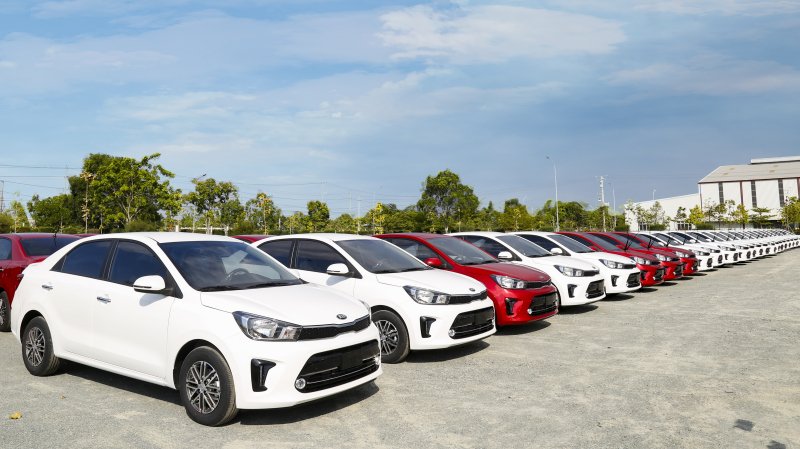 Xe Kia Soluto sản xuất tại nhà máy THACO Kia - KCN THACO Chu Lai.