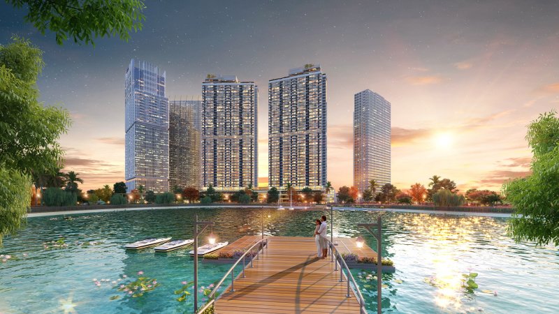   The Matrix One sở hữu tầm nhìn view trực diện ra công viên sinh thái thể thao Matrix One Park rộng 14ha