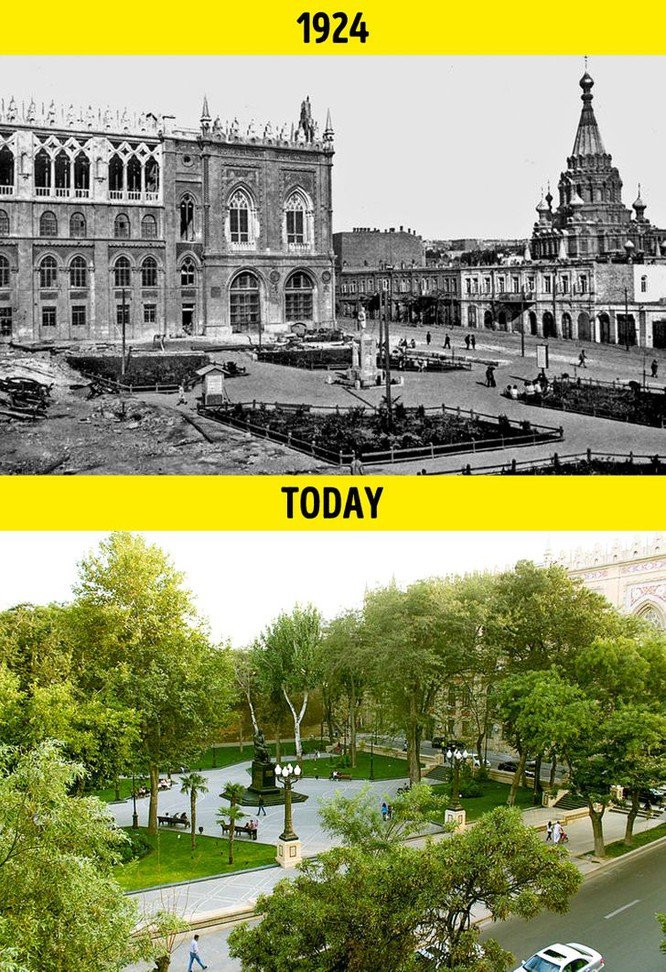 1. Vườn Sabir nằm ở quận Sabail của thành phố Baku (Azerbaijan) nay xanh hơn