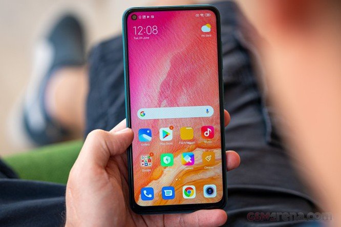 Redmi Note 9 sở hữu màn hình lớn (Ảnh: GSMarena)