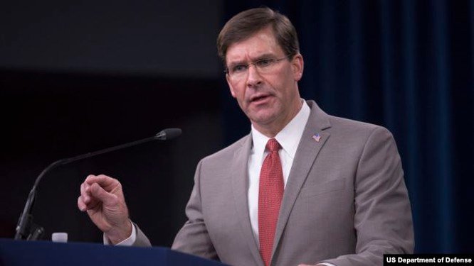 Ông Mark Esper cho biết, Mỹ đang xây dựng hạm đội cho tương lai, sức mạnh hải quân của Trung Quốc không thể sánh được với Mỹ (Ảnh: Lầu Năm Góc).