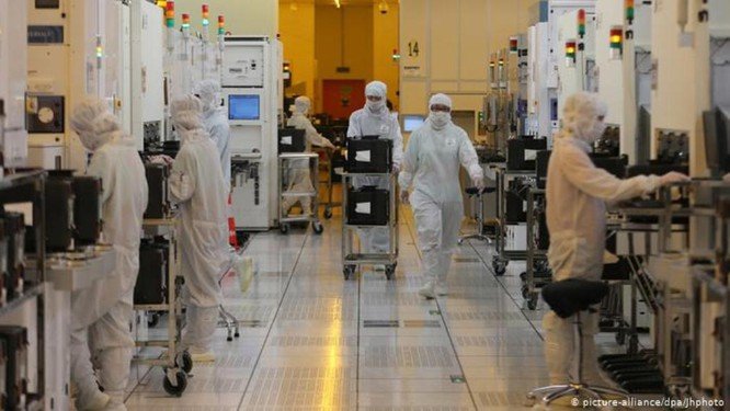 SMIC bị cấm sẽ khiến tình trạng khó khăn của ngành công nghiệp chip Trung Quốc càng tồi tệ hơn (Ảnh: DPA).