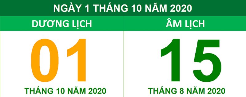 Trung thu 2020 ngày bao nhiêu?