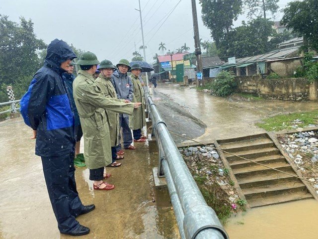  Ban chỉ đạo Trung ương về phòng chống thiên tai kiểm tra tại huyện Hương Khê, Hà Tĩnh.