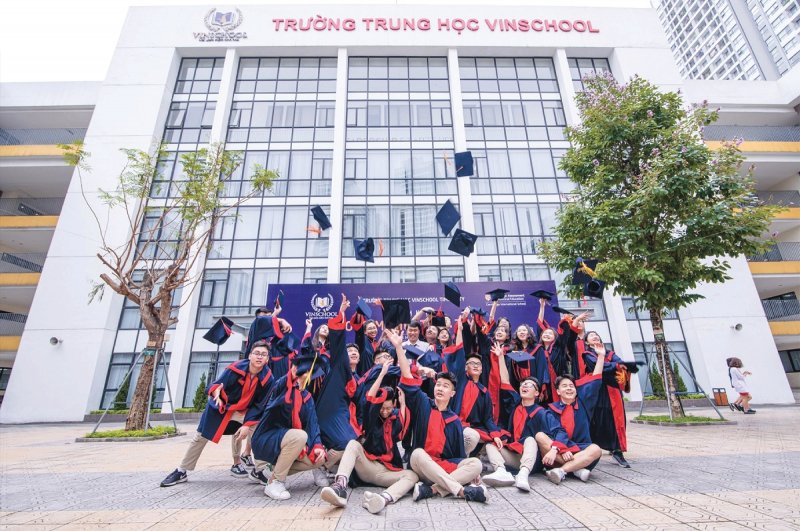 Hệ thống trường học liên cấp quốc tế Vinschool nằm ngay trong nội khu đại đô thị