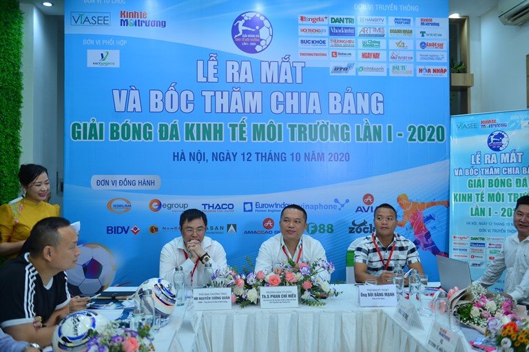 Lễ bốc thăm chia bảng Giải bóng đá Kinh tế Môi trường lần I-2020.