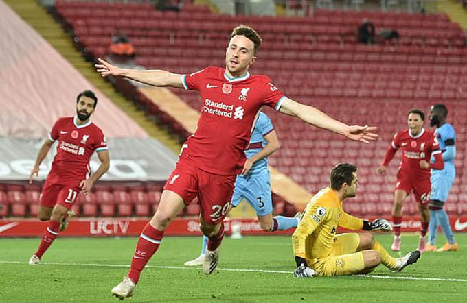 Jota mang về chiến thắng sít sao cho Liverpool