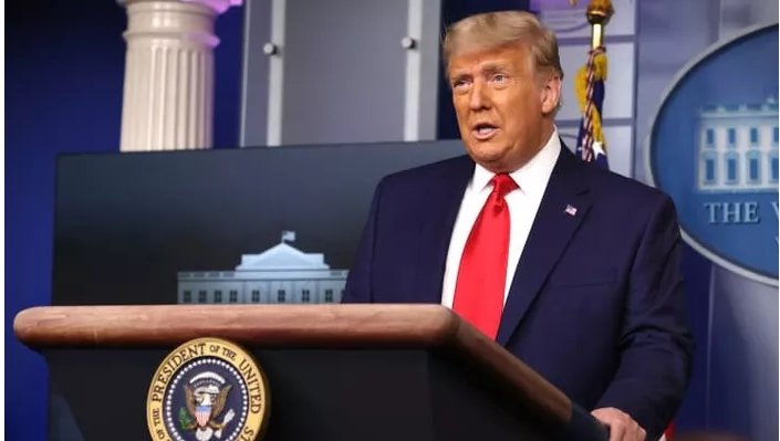 Tổng thống Mỹ Donald Trump phát biểu tại cuộc họp báo ở Nhà Trắng ngày 24/11 - Ảnh: Getty/CNBC.