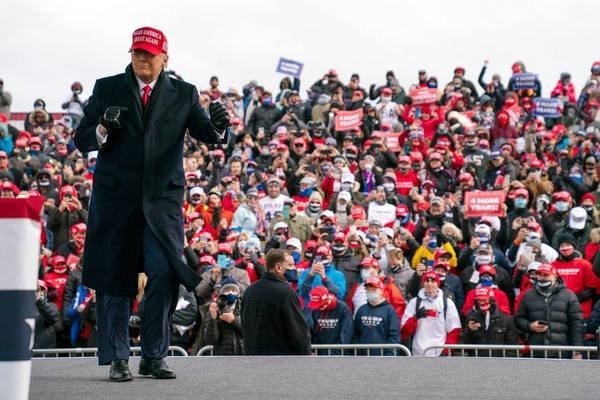Theo NBC, những cuộc mít tinh của ông Trump trong những ngày cuối chiến dịch đã 