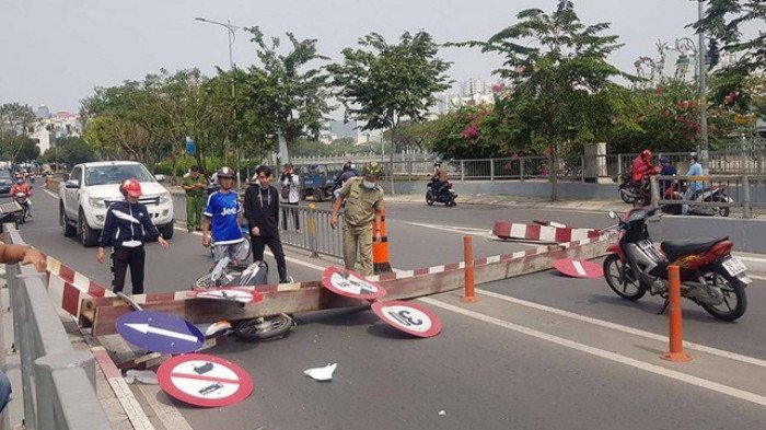 Hiện trường vụ tai nạn - Ảnh: Đ.C