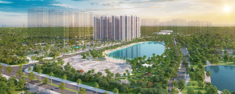 Sở hữu vị trí gần công viên trung tâm Imperia Smart City trở thành hàng “hot” khu vực phía tây