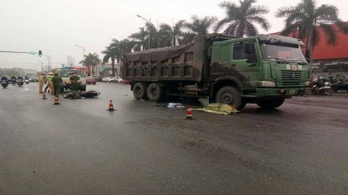 Hiện trường vụ tai nạn - Ảnh: Hoàng Giang