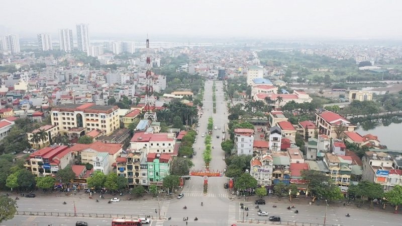 Huyện Thanh Trì phấn đang gấp rút triển khai những tiêu chí còn thiếu để từng bước lên quận. (Ảnh: Hữu Duyên)