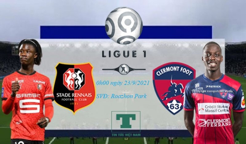 Soi kèo Rennes vs Clermont, vòng 7 Ligue 1, dự đoán kết quả bóng đá Pháp