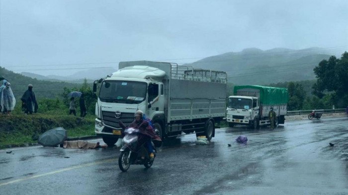 Hiện trường vụ tai nạn trên đường Hồ Chí Minh - Ảnh: Minh Nguyễn