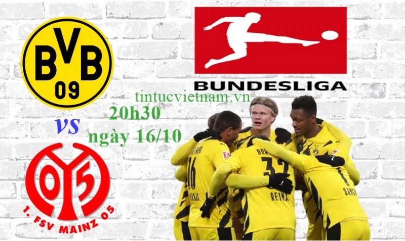 Soi kèo Dortmund vs Mainz, 20h30 ngày 16/10, nhận định bóng đá VĐQG Đức