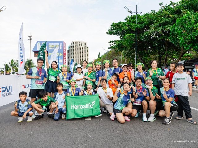 Herbalife Việt Nam tài trợ giải VnExpress Vung Tau International Half Marathon Herbalife Cup 2026