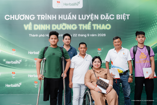 Herbalife Việt Nam đồng hành cùng VĐV người khuyết tật qua đào tạo dinh dưỡng