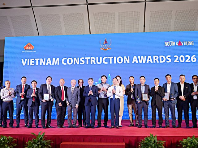 Vietnam Construction Awards 2026: Tôn vinh 15 doanh nghiệp xây dựng hàng đầu